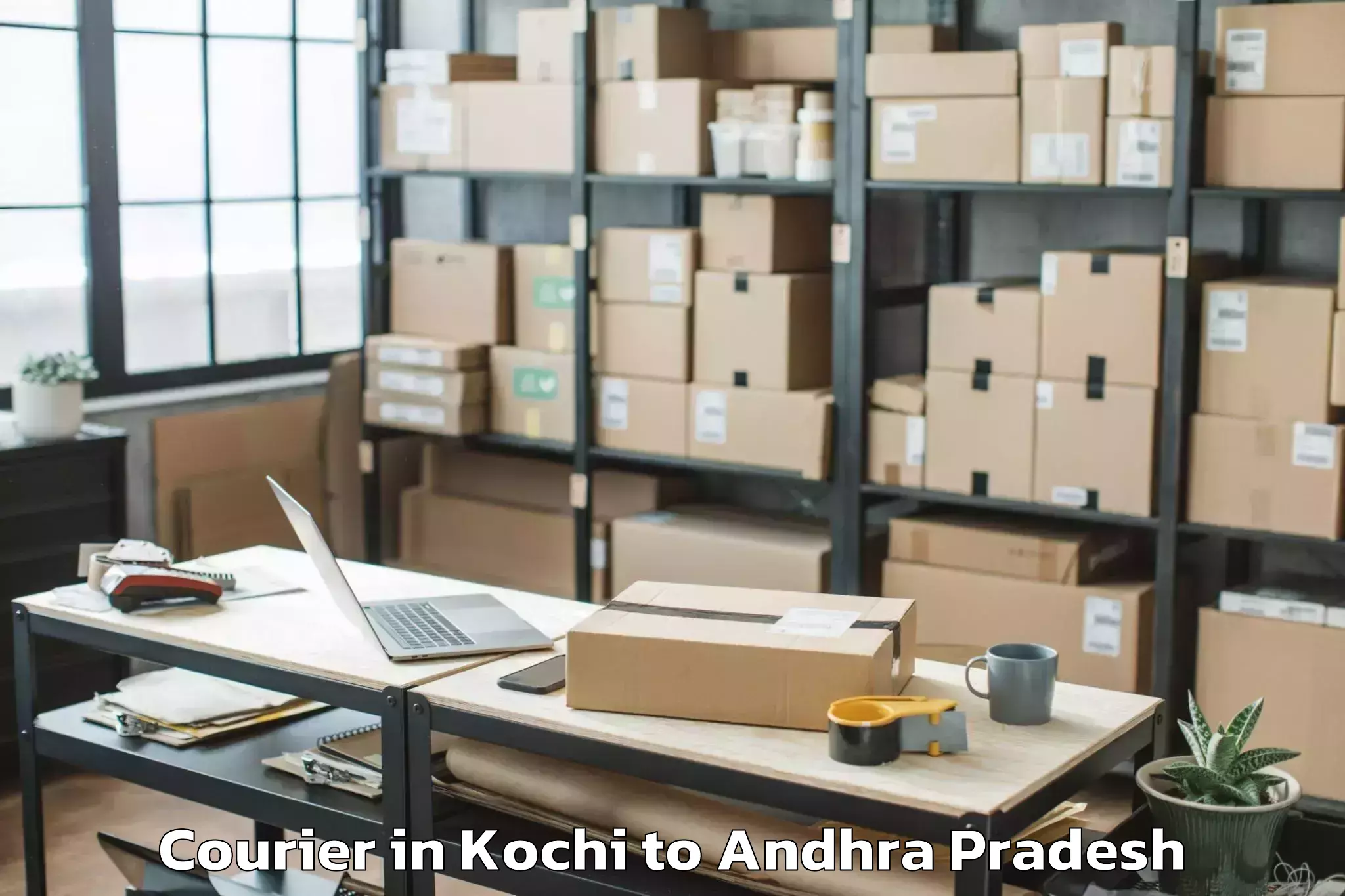 Get Kochi to P Gannavaram Courier